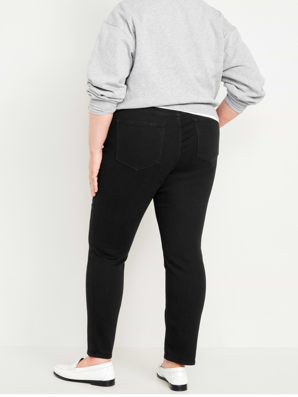 Old Navy Women’s High Rise WOW Straight Ankle Jeans, Size 16 Short, Black - Picture 7 of 10